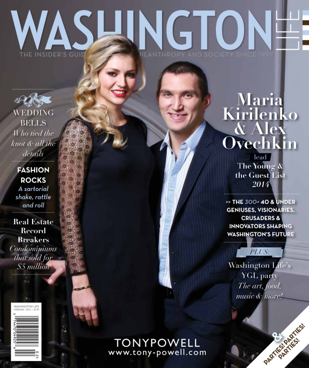 Cover Photo © Tony Powell. Maria Kirilenko & Alexander Ovechkin. 2014 February Issue